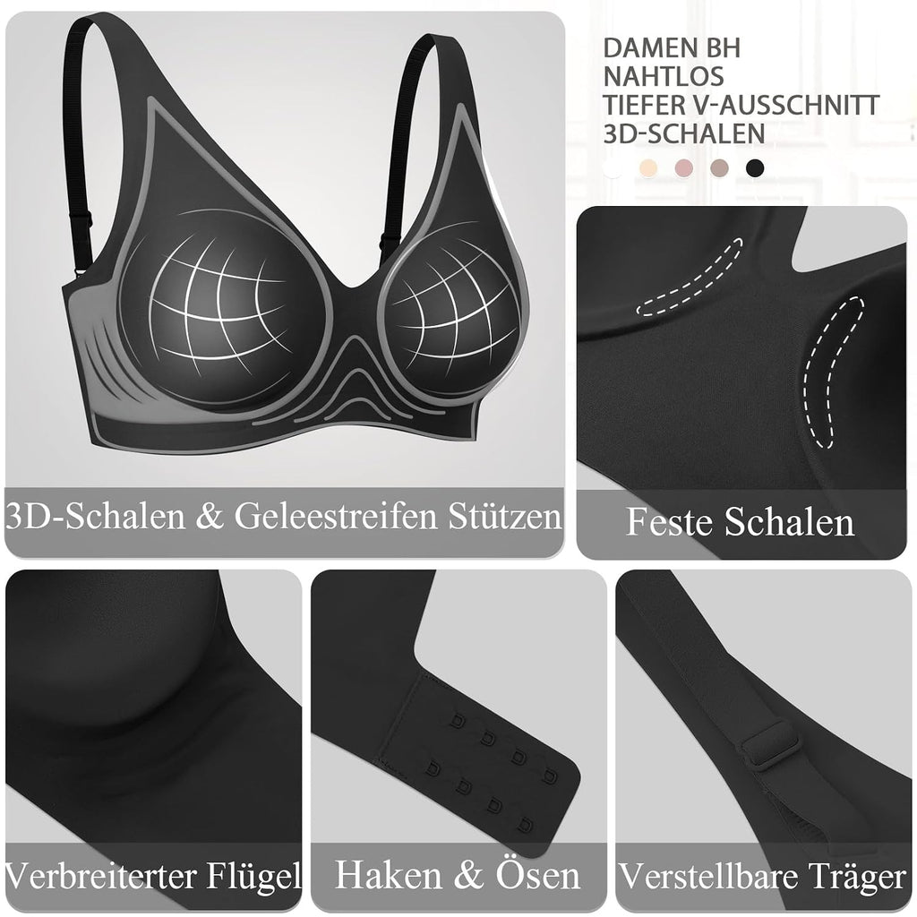 Black JellyLift Seamless Jelly Bra - Zero Wires, 100% Invisible